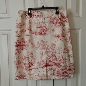 Liz Claiborne Toile Skirt